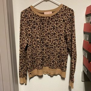 Philosophy Leopard Print Sweater